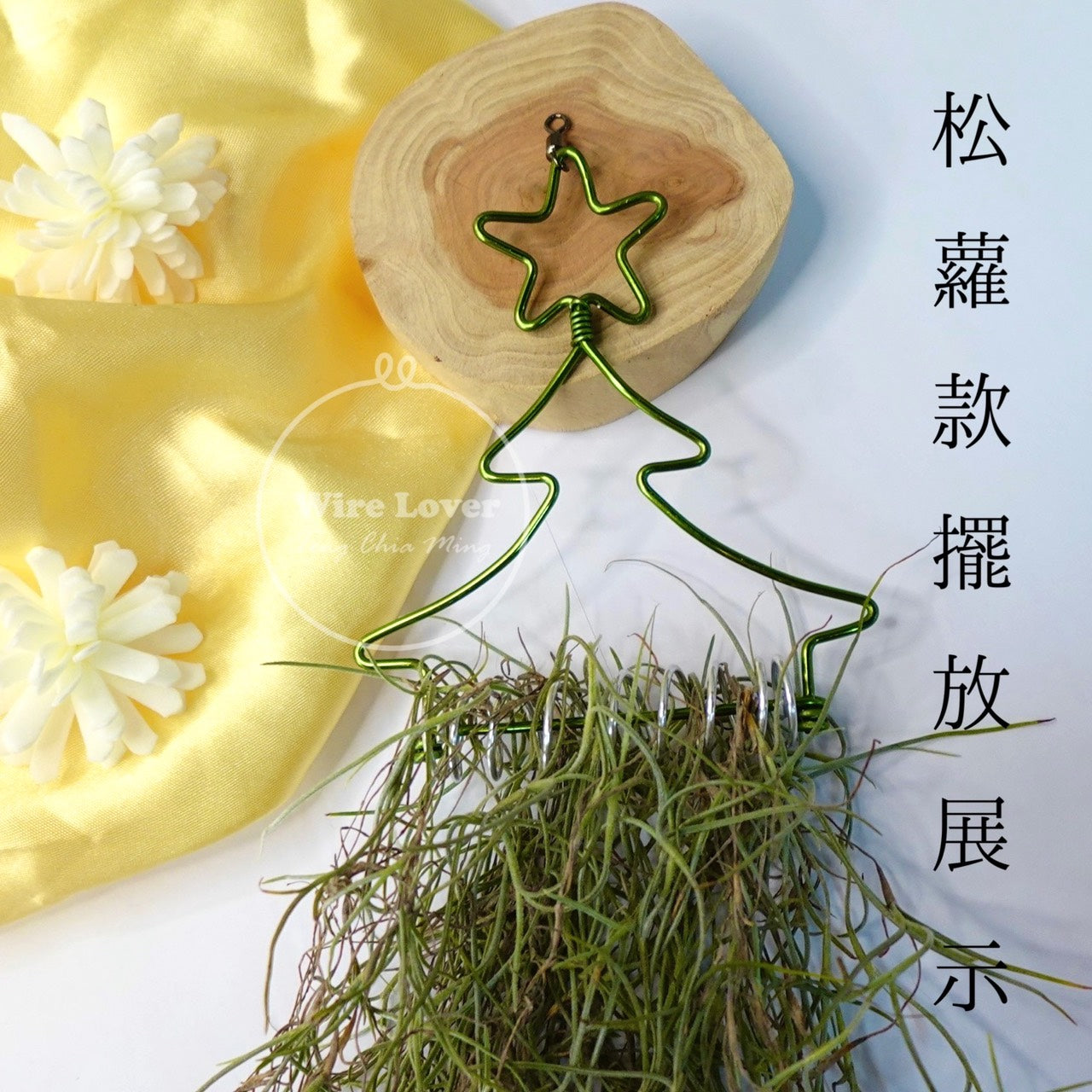 【植物花架】聖誕樹鋁線空鳳架 Christmas Tree Plant Stand