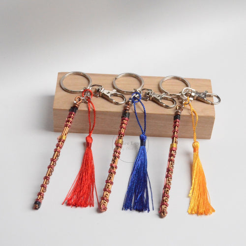 【Original】手作鋁線中國笛樂器鑰匙圈 Bamboo Flute / Dizi Wire Art Keychain