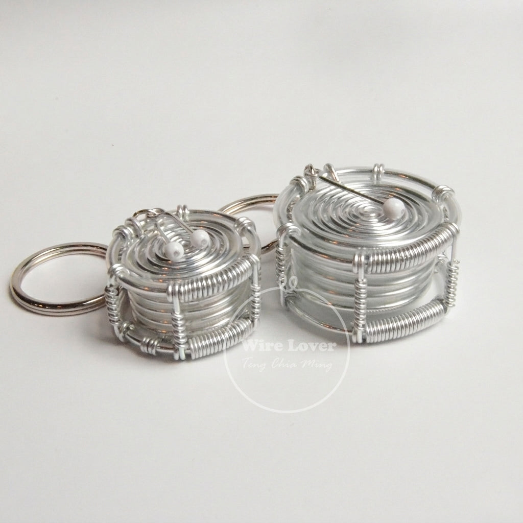 Teng Wire Art 原創手作鋁線大小鼓掛飾｜職人手作樂器紀念品