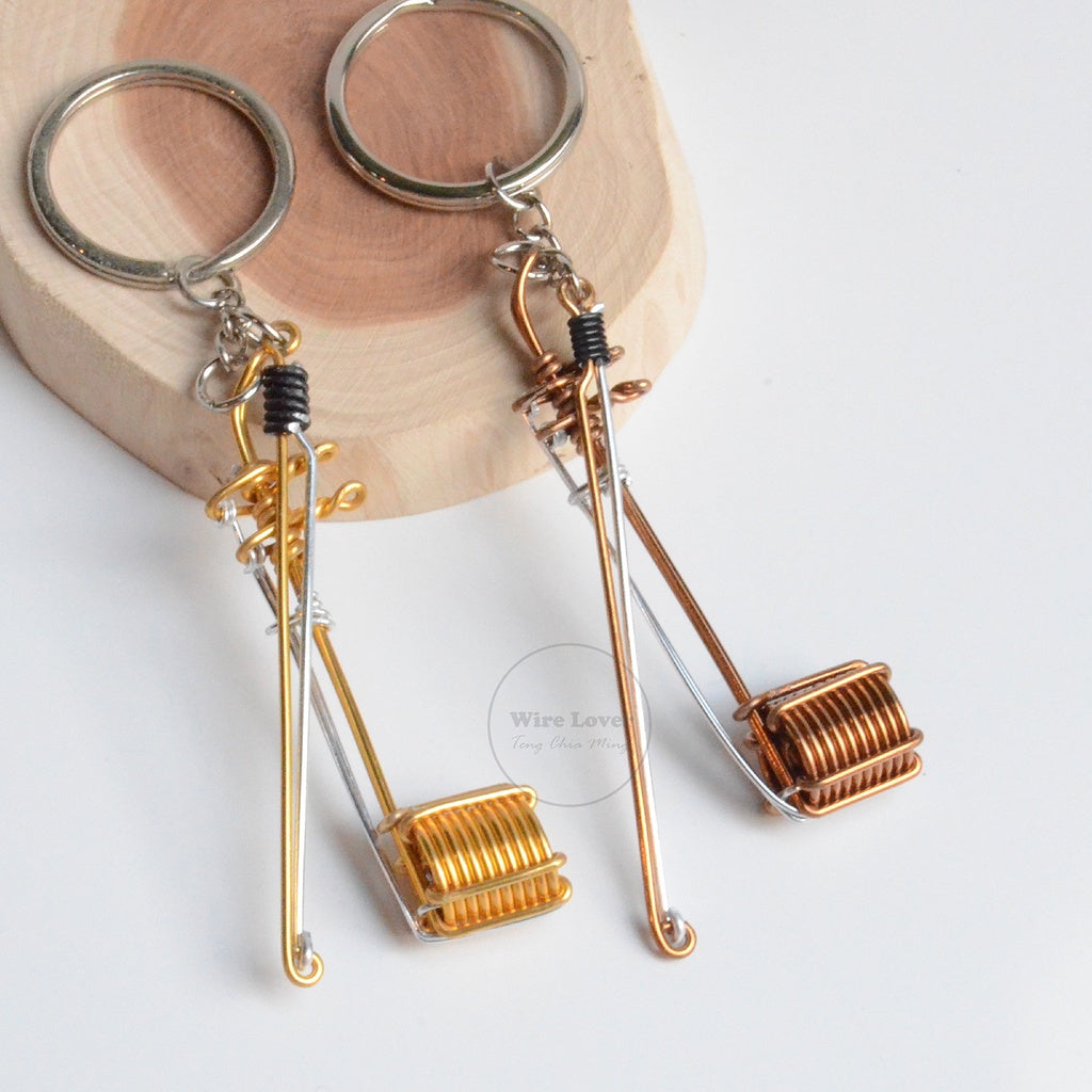 Teng Wire Art 原創手作鋁線二胡吊飾｜職人手作樂器紀念品