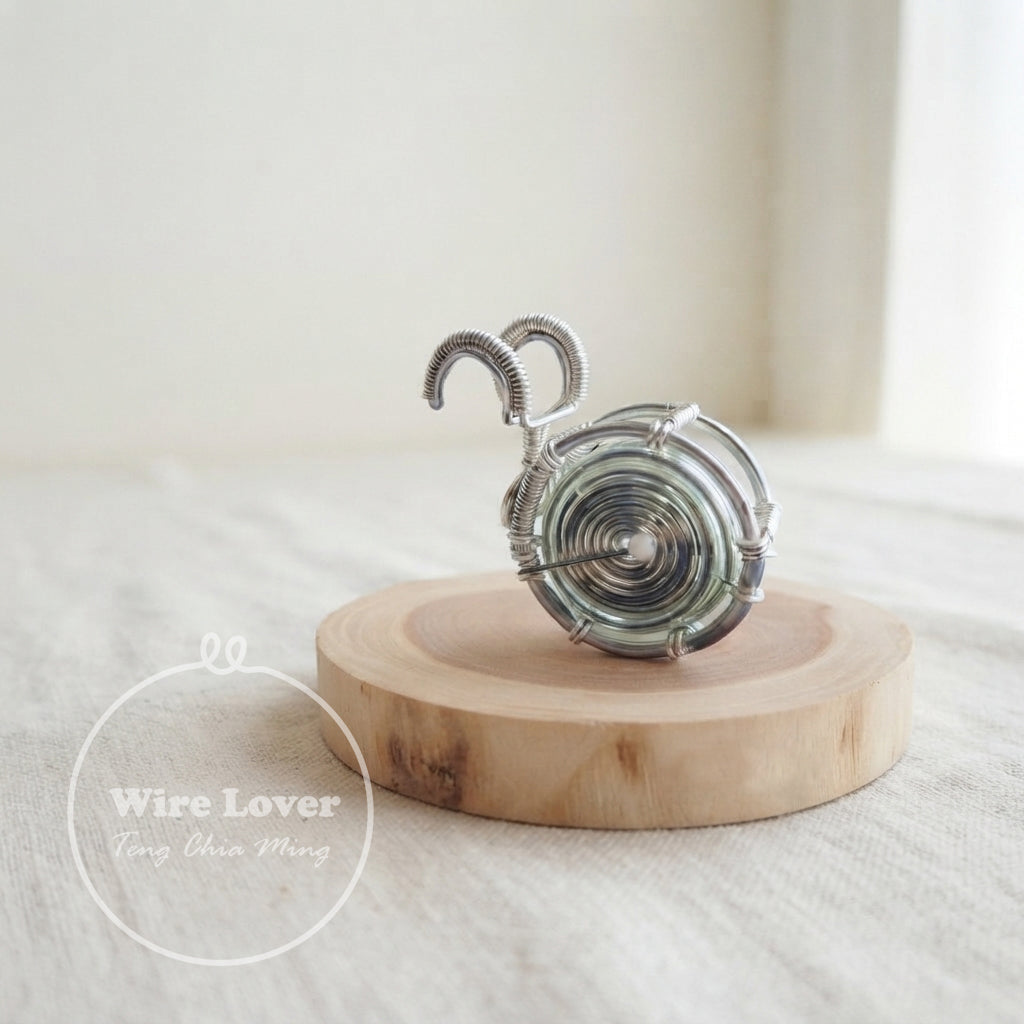 Teng Wire Art 原創手作鋁線行進大鼓掛飾｜職人手作樂器紀念品