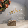 Teng Wire Art 原創手作鋁線長號擺飾｜職人手作樂器紀念品