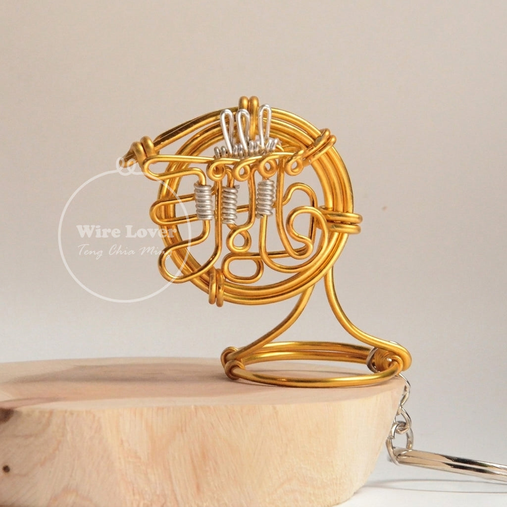 Teng Wire Art 原創手作鋁線法國號掛飾｜職人手作樂器紀念品