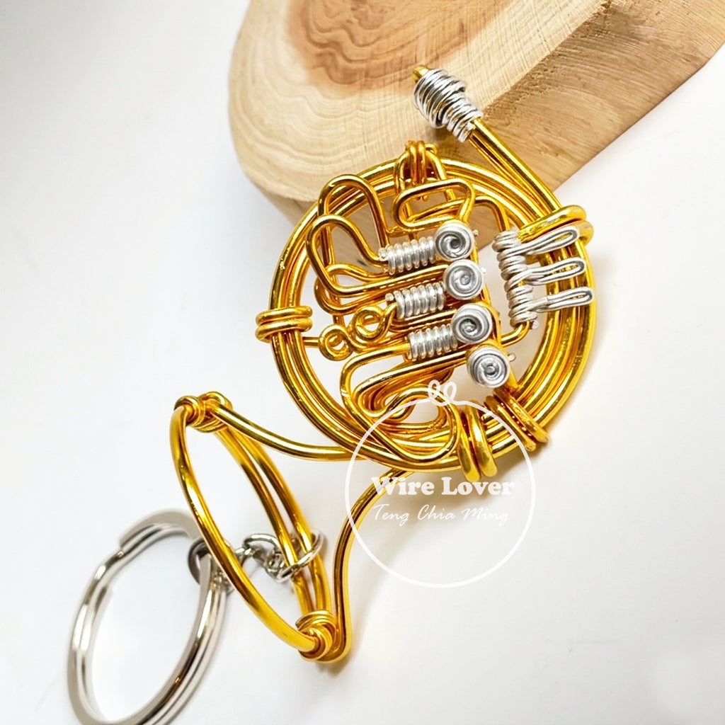 Teng Wire Art 原創手作鋁線法國號掛飾｜職人手作樂器紀念品