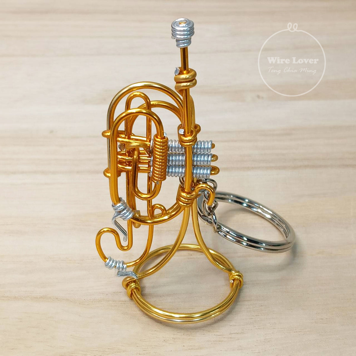 Teng Wire Art 原創手作鋁線行進圓號掛飾｜職人手作樂器紀念品