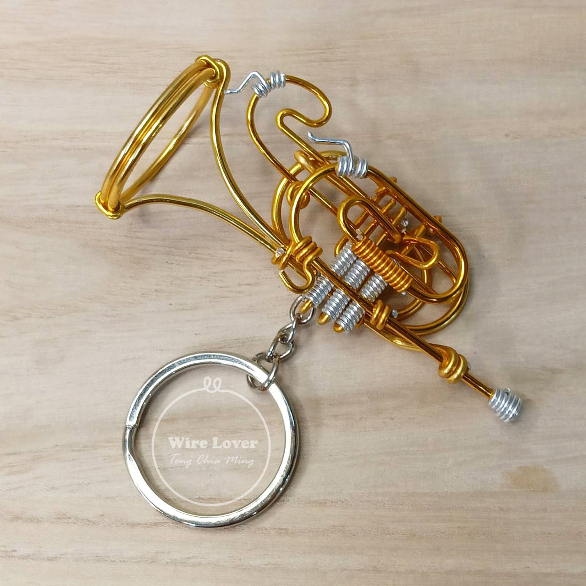 Teng Wire Art 原創手作鋁線行進圓號掛飾｜職人手作樂器紀念品