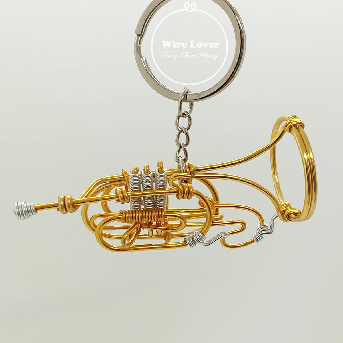 Teng Wire Art 原創手作鋁線行進圓號掛飾｜職人手作樂器紀念品