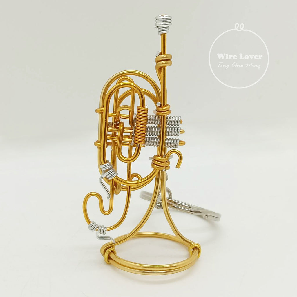 Teng Wire Art 原創手作鋁線行進圓號掛飾｜職人手作樂器紀念品