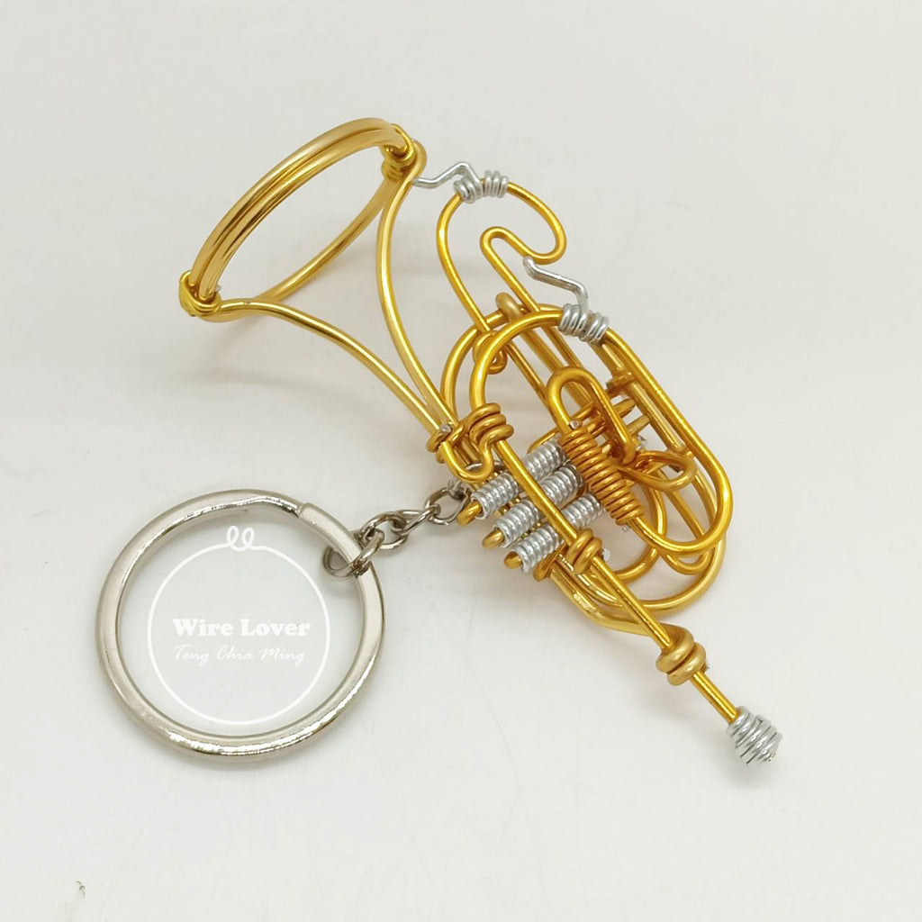 Teng Wire Art 原創手作鋁線行進圓號掛飾｜職人手作樂器紀念品
