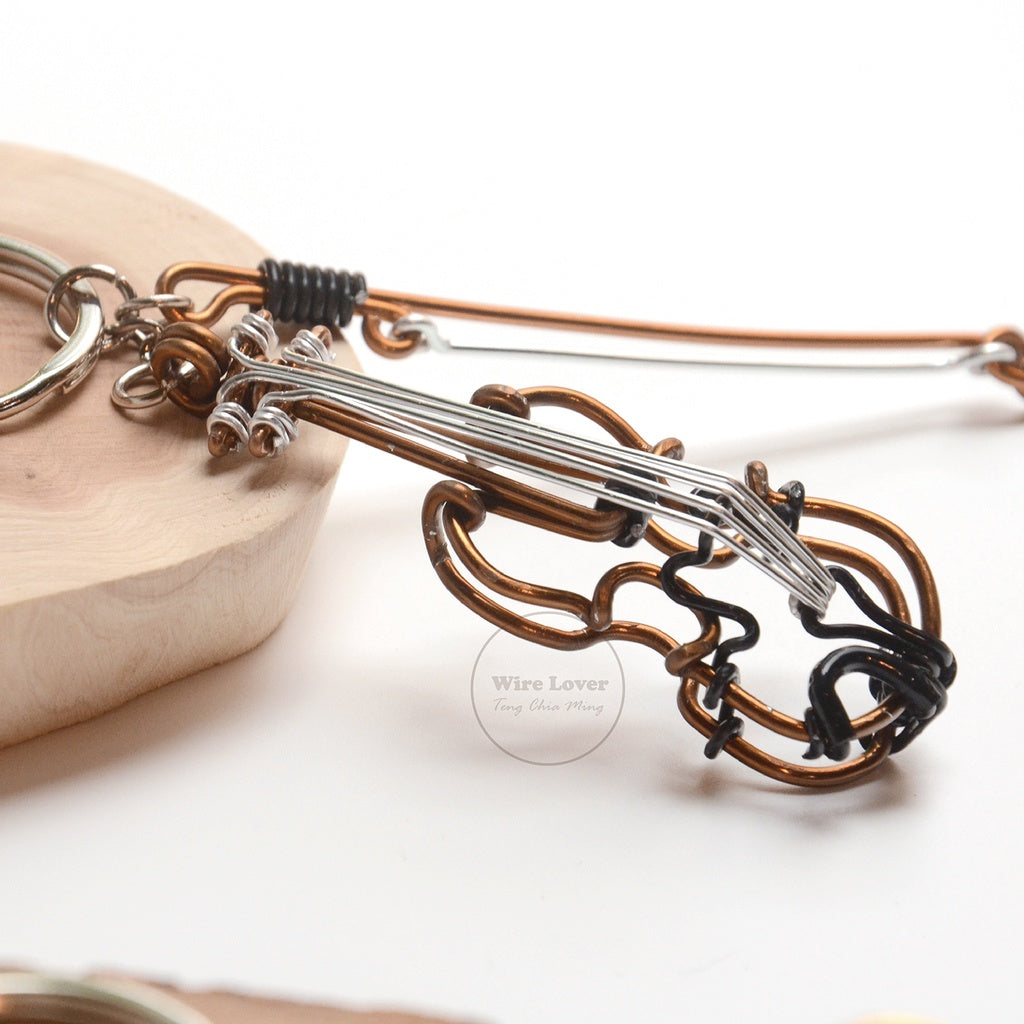 Teng Wire Art 原創手作鋁線中提琴掛飾｜職人手作樂器紀念品